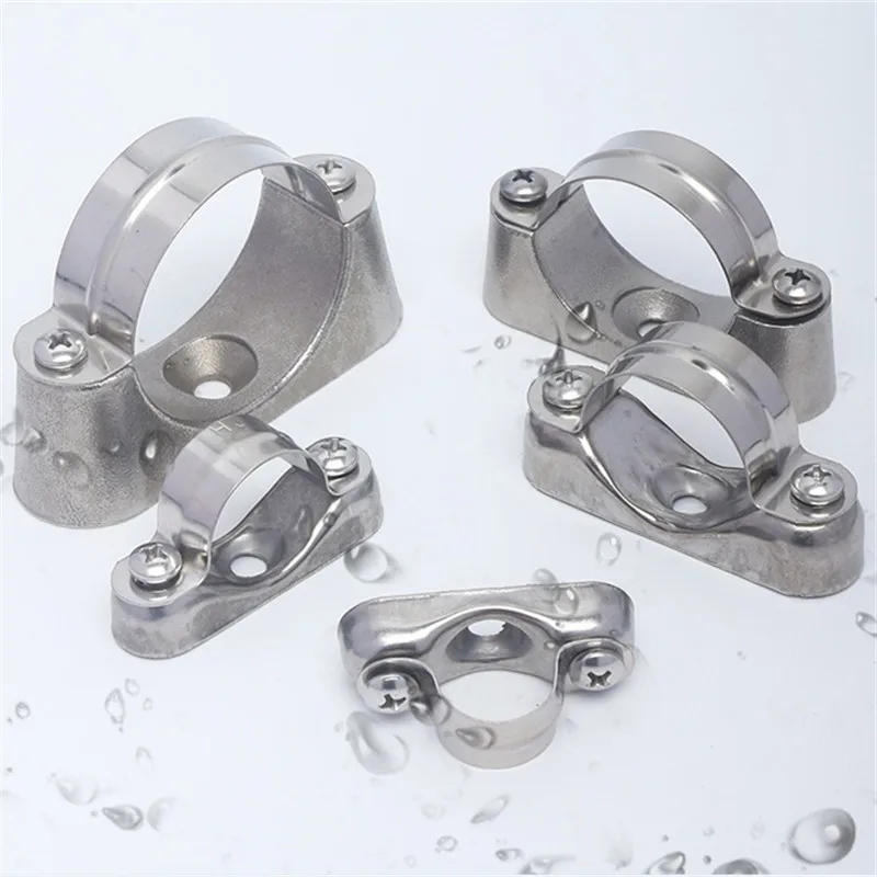 

300Pcs Aluminum Alloy Off-Wall Yards Code Saddle Clip Clamp Pipe Fixed Bracket Hose Durable Fastener Plumbing Hardware