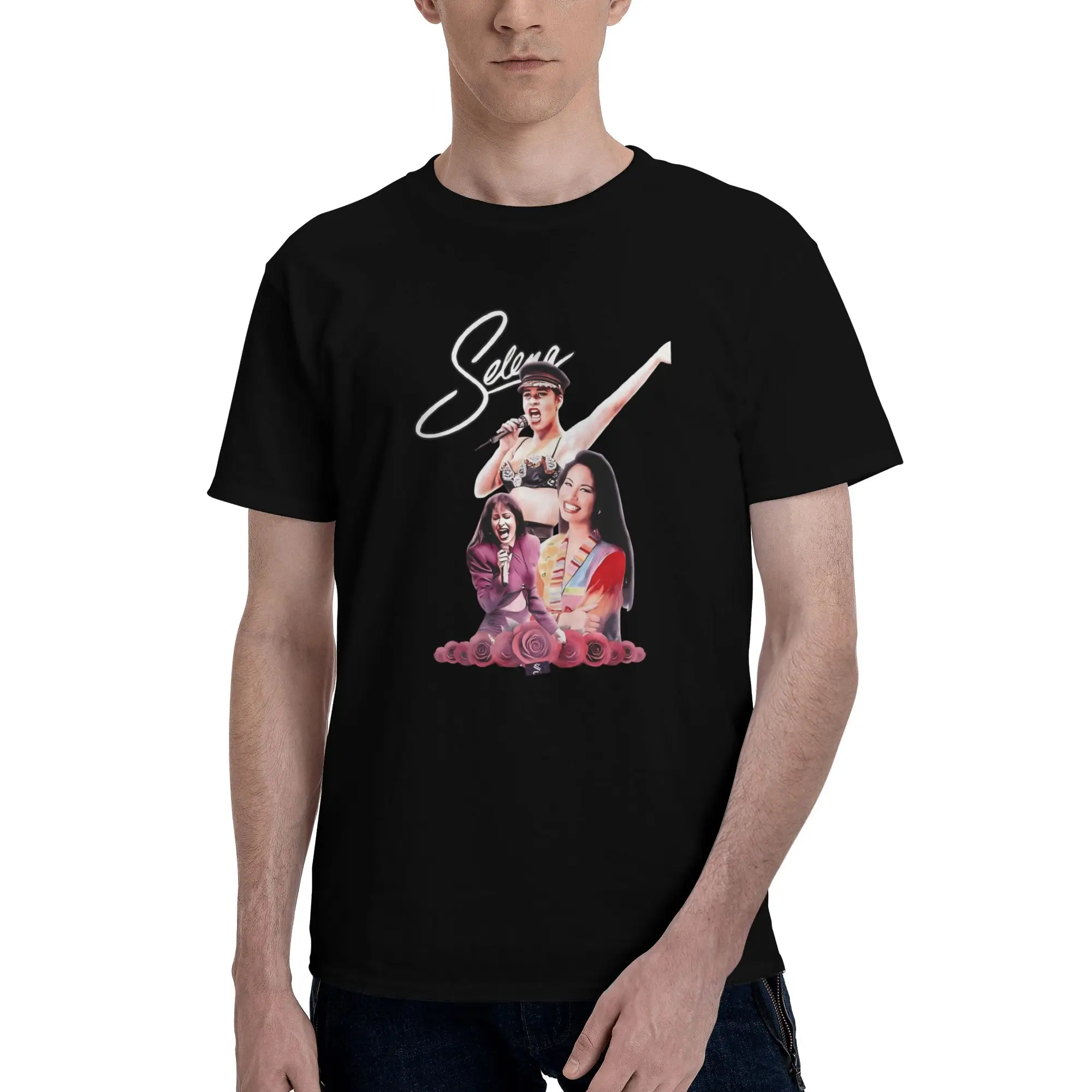 Men Women Selena Quintanilla  T Shirt 100% Cotton Graphic T-Shirt  Top Clothing