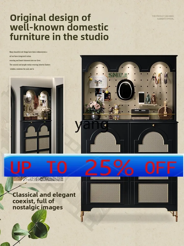 

CXX French retro ultra-thin shoe cabinet home door tipping bucket shoe cabinet