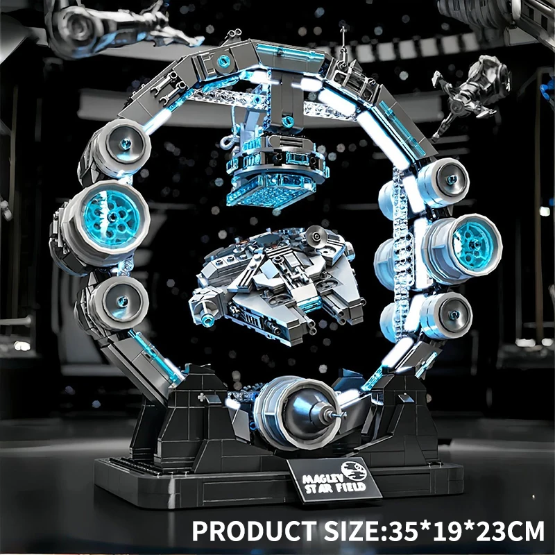 Nieuwe Battle Star Ship Bouwstenen Model Ruimteschip MOC Gemonteerd Speelgoed Sets Cool Ornament Kerstcadeaus voor Jongens Volwassen Kind
