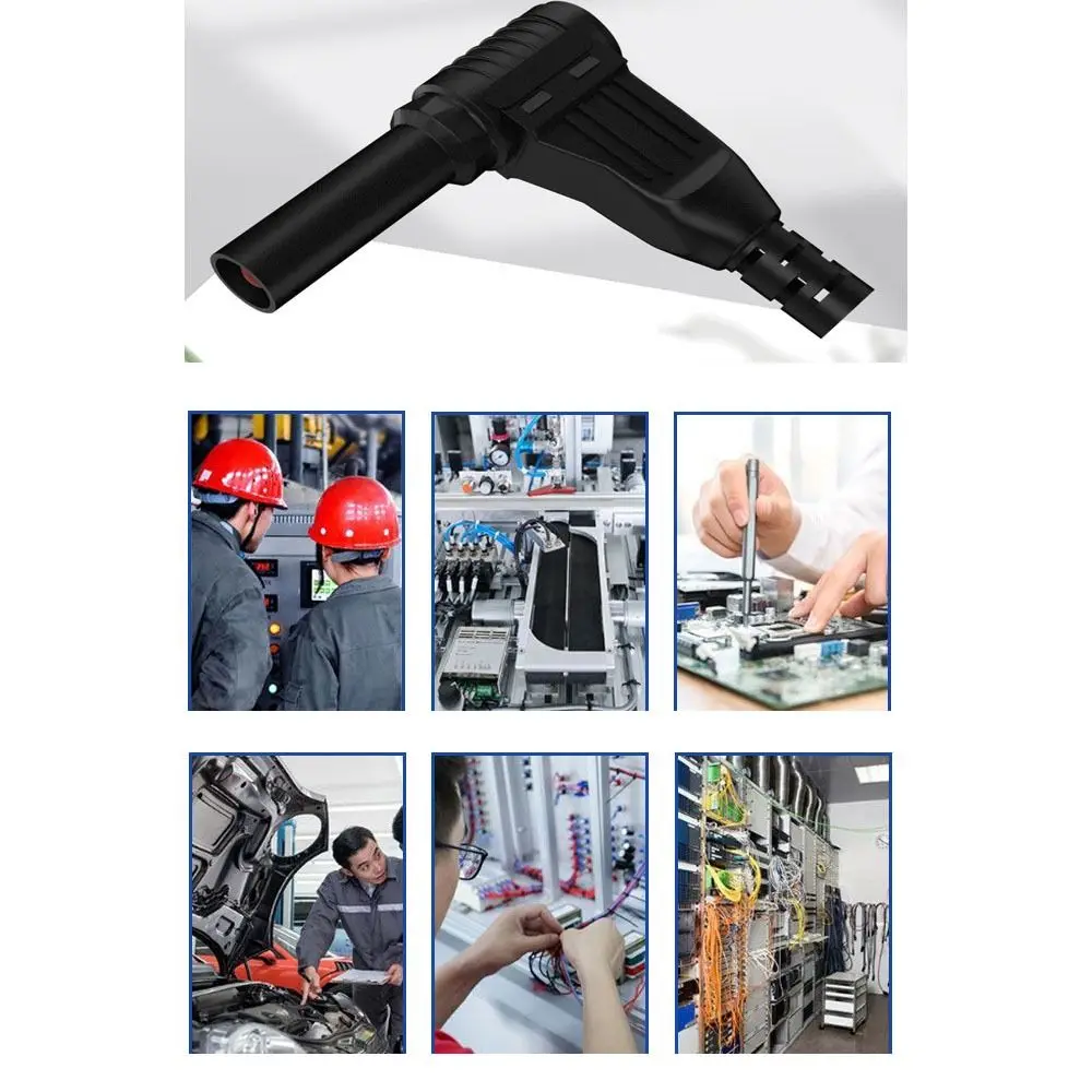 الموز المقبس الرقمية متر اتصال 4 مللي متر الذكور الزاوية اليمنى العزل 4 مللي متر الموز التوصيل الكوع الموز إدراج سلك لحام نوع