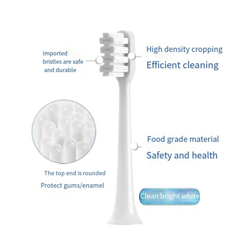 10 PCS For MIJIA T200 MES606 Sonic Electric Toothbrush Sensitive Toothbrush Head