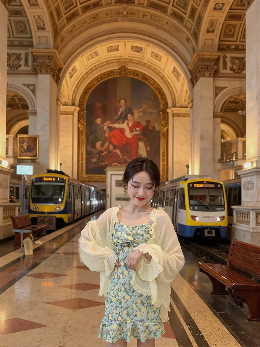 بلوزات قطنية نسائية بيضاء كبيرة الحجم مقاومة للشمس وأكمام قصيرة من الدانتيل أنيقة للسيدات سترة صيفية طويلة كورية مقاس كبير #6