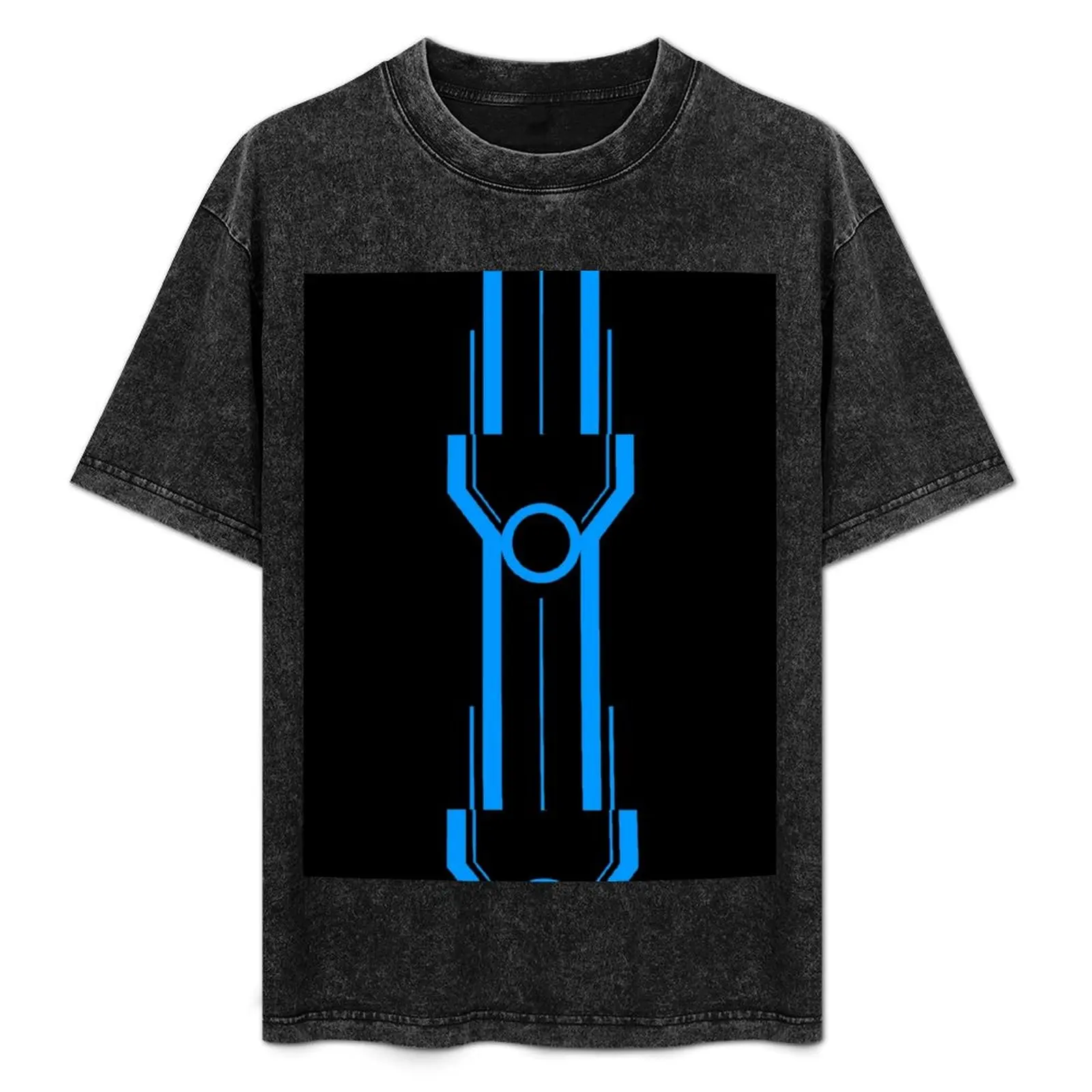 

Tron blue T-Shirt graphic t shirt vintage oversized t shirt rapper graphic tees men workout shirt