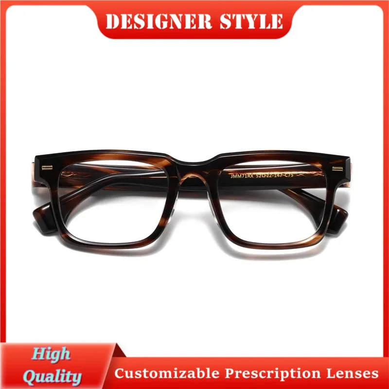 

Global Trade style Square Glasses Frame Men Women Prescription Myopia Optical Lenses Customizable JMM71RX