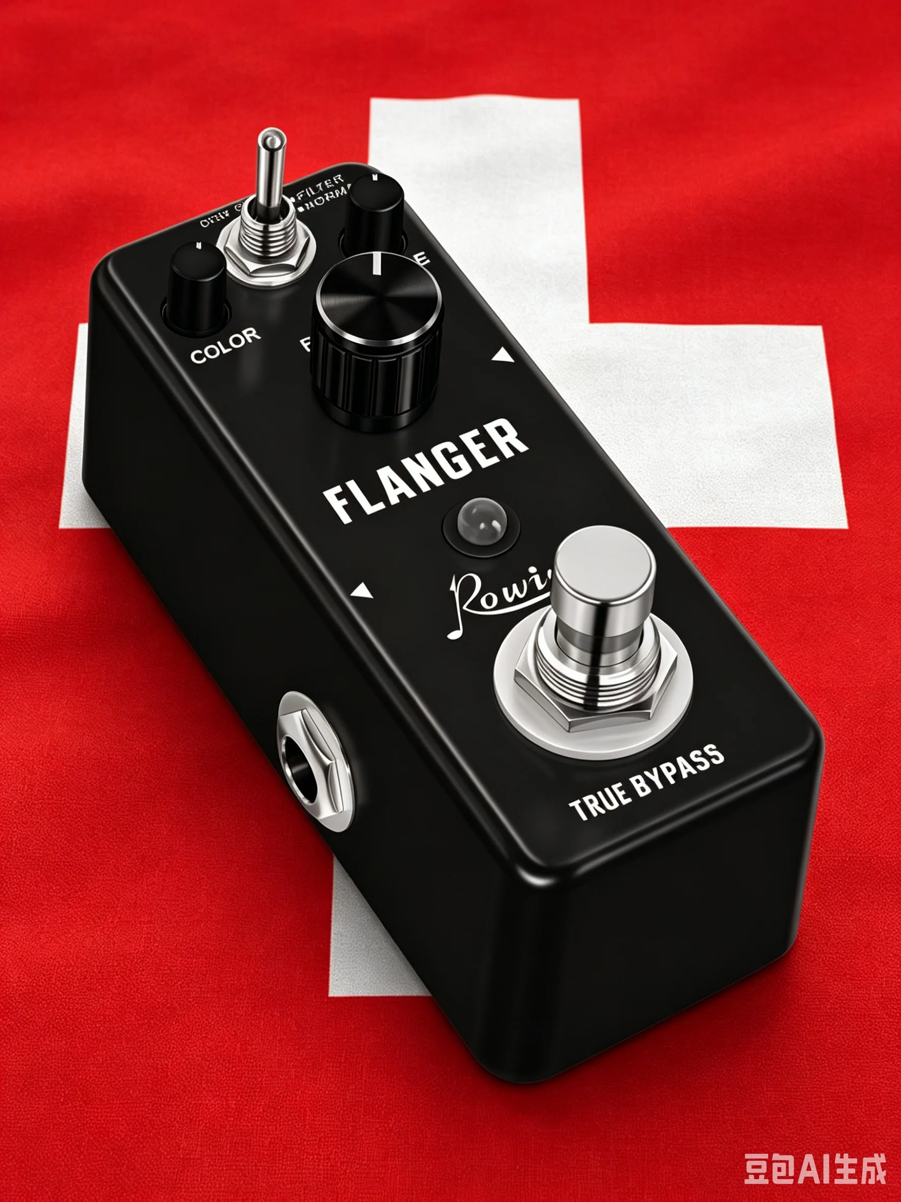 Rowin LEF-312 Pure Analog Flanger Guitar Effect Pedal With Static Filtering True Bypass Full Metal Case