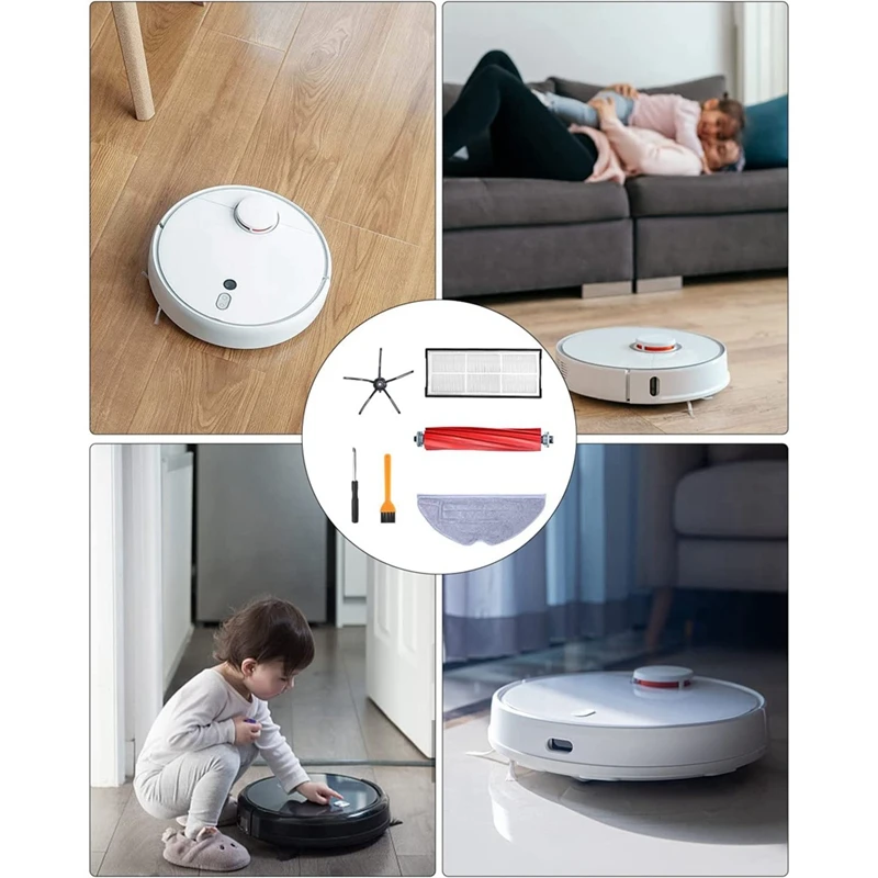 Сменные запасные части, аксессуары для пылесоса Xiaomi Roborock S7 S7 Plus S7 Maxv, основная боковая щетка, Hepa фильтр, швабры