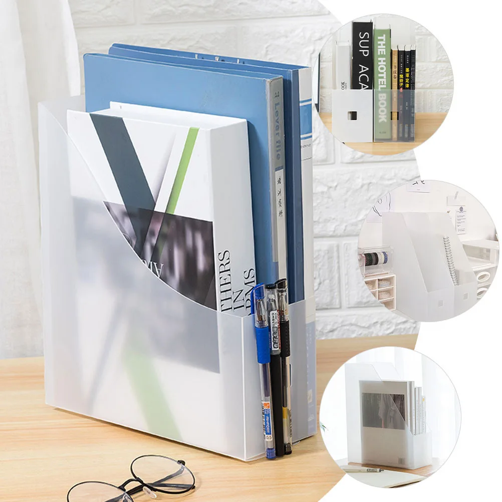 3Pcs File Document Storage Rack Multifunction Desktop Organizer Office Folder Holder Bookshelf Document File Storage