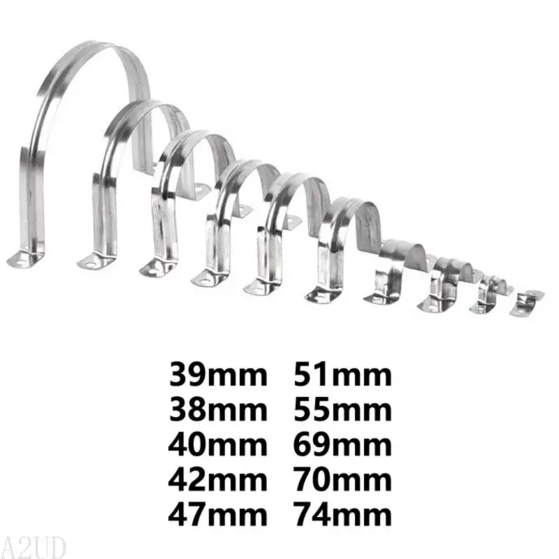 A2UD Metal Selds Tubo Tubo Tubs Gramp com dois orifícios para apoiar o tubo pesado com oxidação superior e resistência à