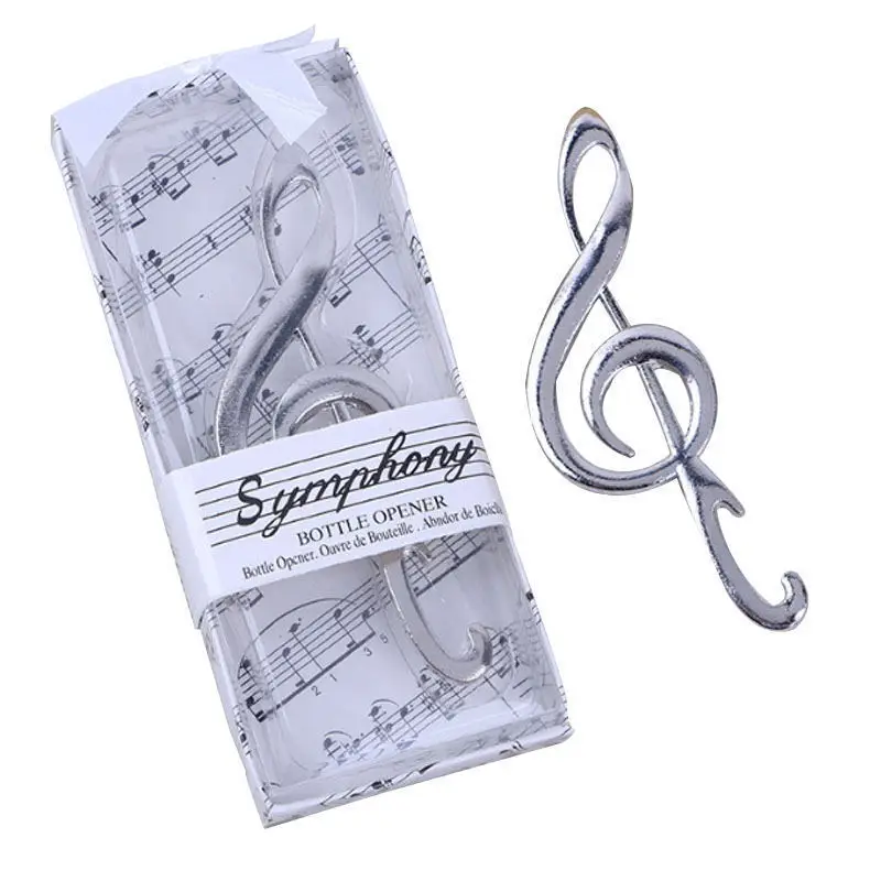 

100 Pcs Music Note Bottle Opener Beer Opener "Symphony" Bottle Opener Wedding Favors Stainless Steel Bar Tools Kitchen Gadgets