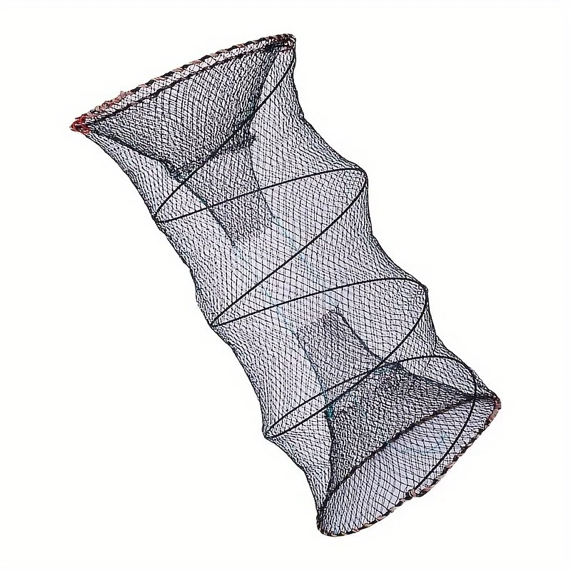 A PE Folding Fishing Net - Light and Durable, Foldable, Suitable for Shrimp and Crab Catching Outdoor Adventure Travel