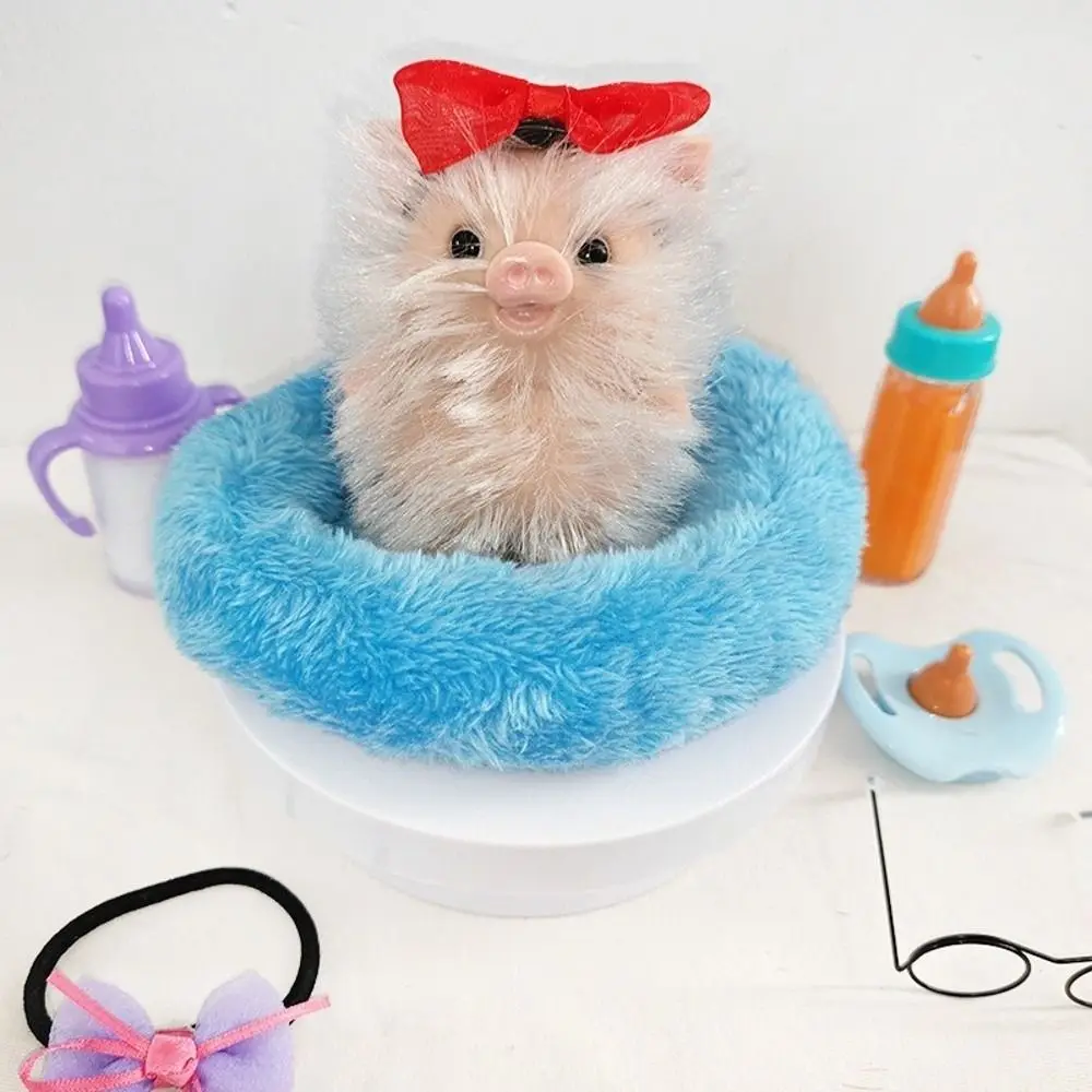 Realistic Silicone Reborn Pet Pig Stress Relief Lifelike Texture Squeeze Hairy Surface Simulation Decompression Children Gift