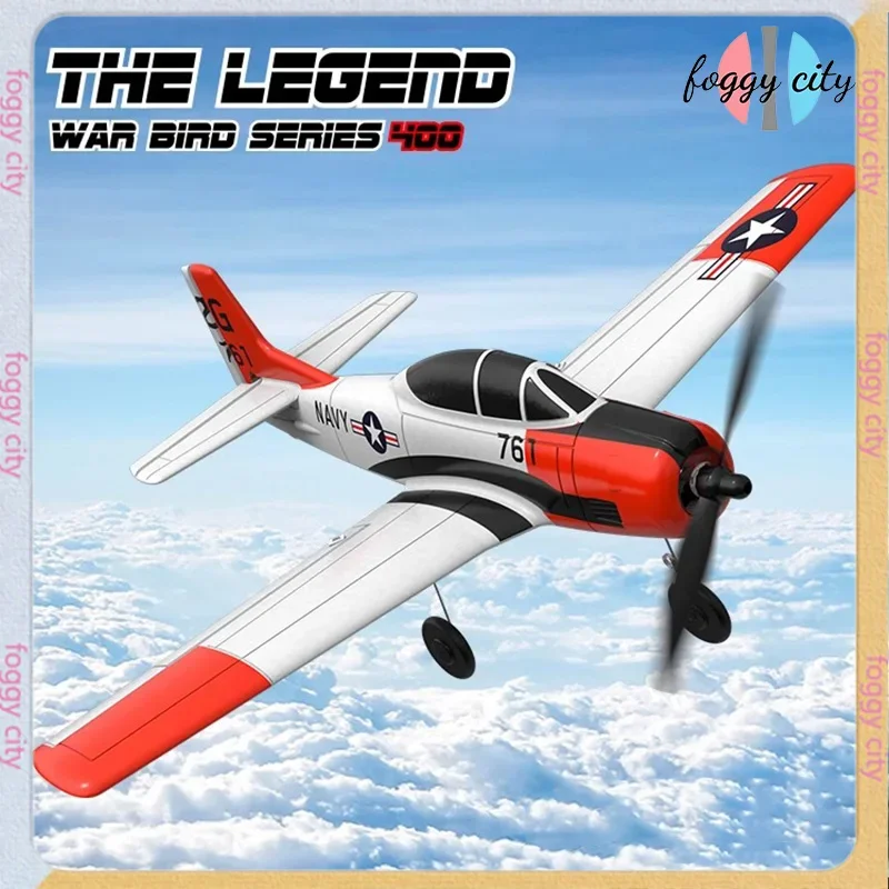 Volanex Rc Plane 76109 Four-way Propeller Remote Control Aircraft Simulation T28 Fixed Wing Aircraft Model Foam Fall Resistant