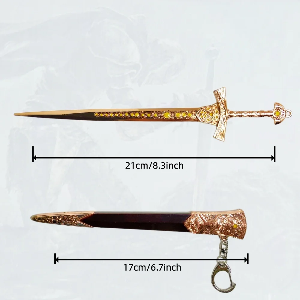 8.3인치 엘든 링 메탈 카타나 검 닌자 나이프 오리지널 사무라이 검 일본 카타나 코스프레 소품 장난감