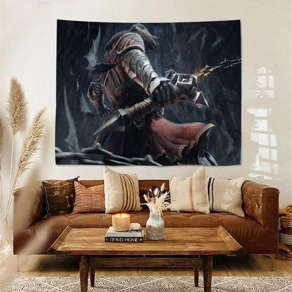 Castlevania Nocturne Cartoon Tapestry Art Science Fiction Room Home Decor Wall Hanging Sheets