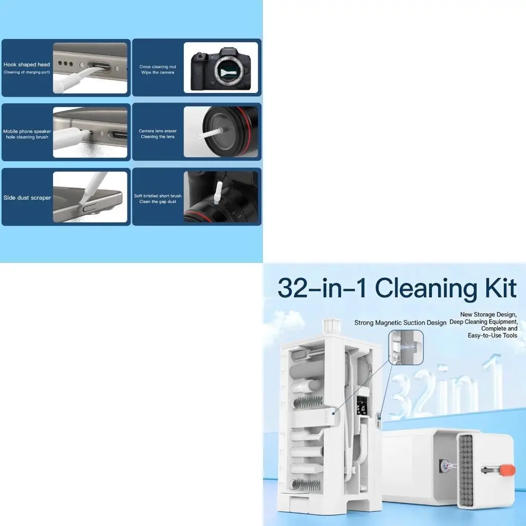 193A 32Pcs Component Cleaning For Removing Dust From Computers Monitors Phones And Camera Lens