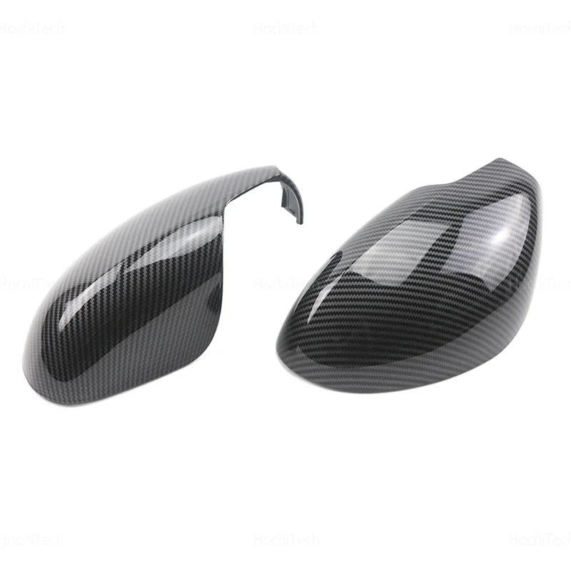 

For Seat Toledo MK3 5P 2004-2009 High Quality Mirror Cover Side Wing Protect Frame Covers Trim Carbon Look and Bright Black
