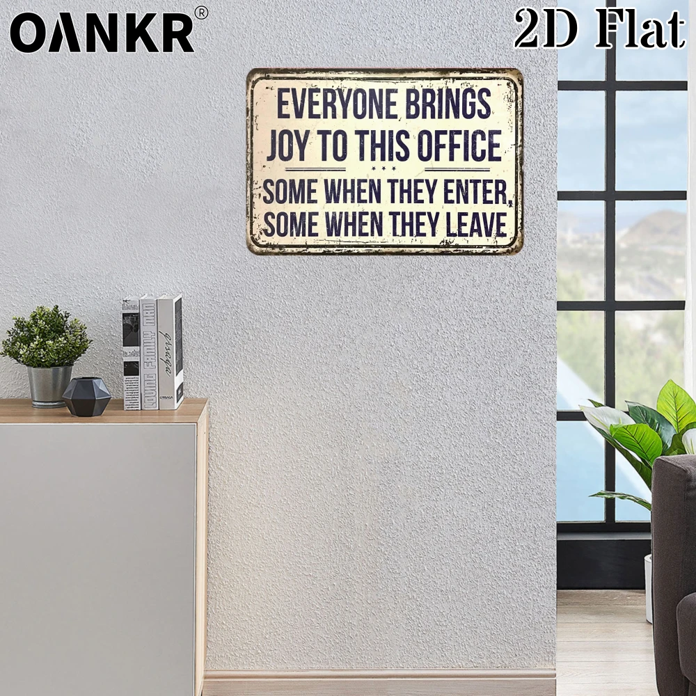 Office La Tech - Letrero Metálico Vintage para Decoración de