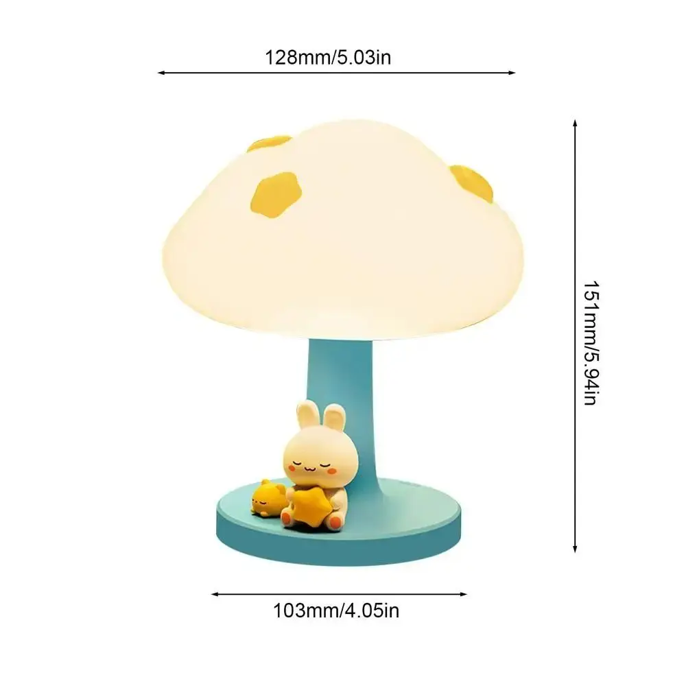 Cartoon USB Charging Cloud Table Lamp Dimming Desktop Sleeping Atmosphere Light LED Soft Light Bedside Table Lamp Home Decor