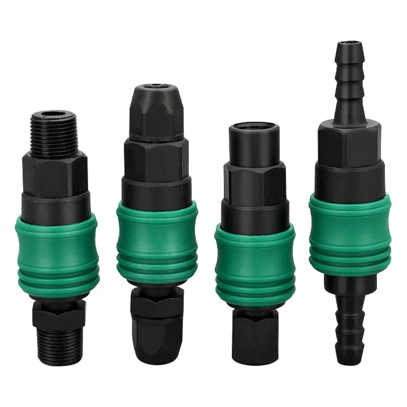 

Plastic Steel Self-locking C-type Quick Connector Air Pipe Gun Pump Air Compressor Male Female Pneumatic Ftiings Tee