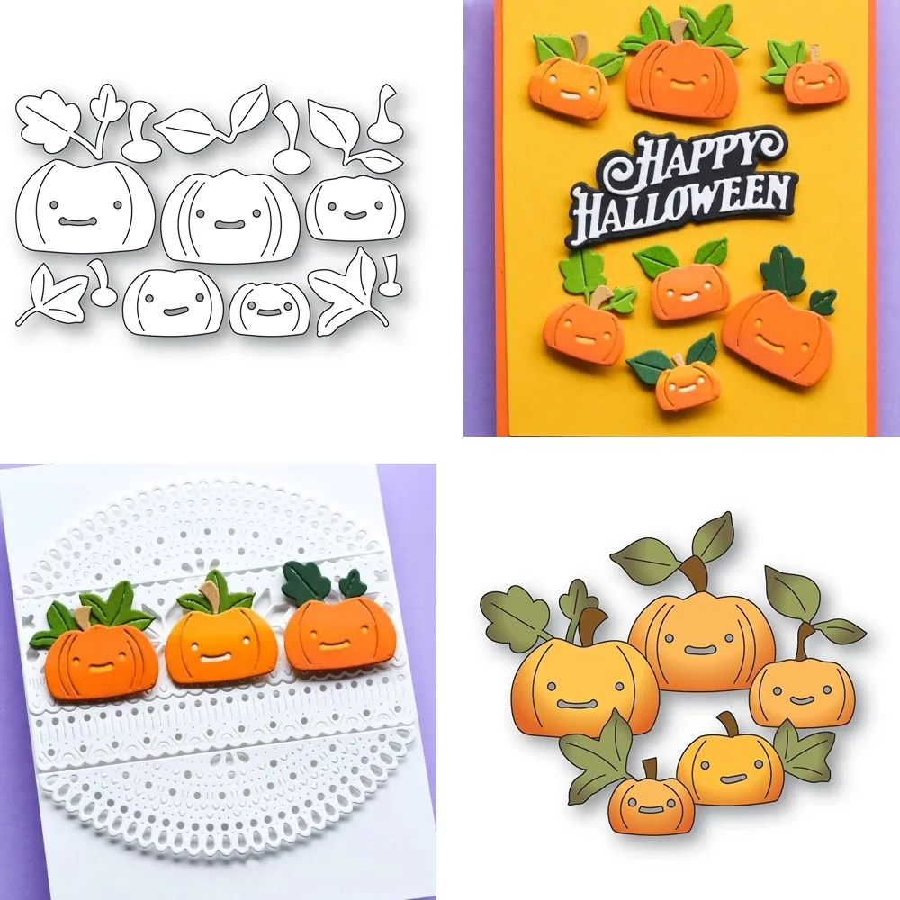 2024 Halloween Metal cutting data slimline essentials scrapbooking card stencil cut squash die for DIY handmade card crafts