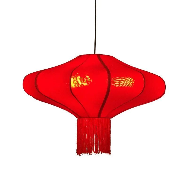 

New Chinese style chandelier, restaurant hotel lantern, tea house aisle cloth chandelier