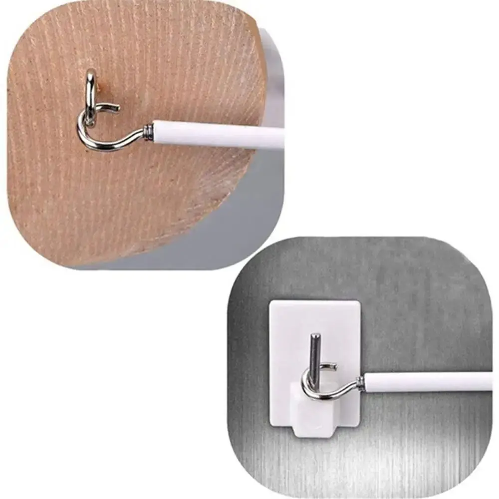 1Set Durable 2/3/4/5 Meters Curtain Spring Rope White PVC Steel Window Cord Cable Net with HOOKS EYES Curtain Track Wire
