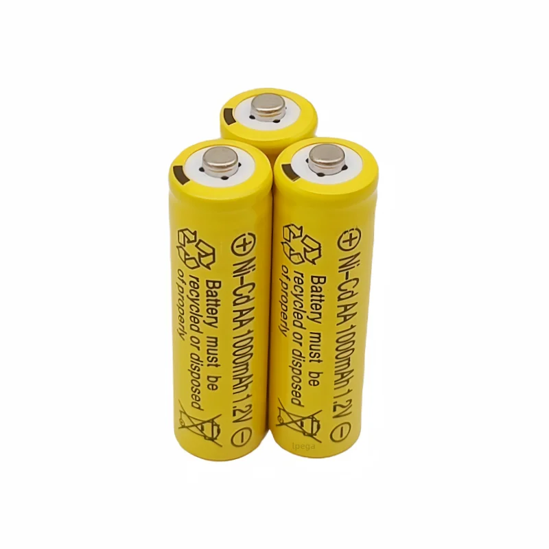 100% original AA 1.2V 1000mAh Ni-Cd rechargeable lpega battery, suitable for flashlight electric toys.