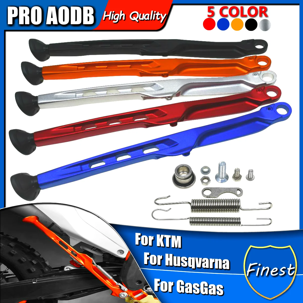 

Kickstand Side Stand+Spring Kit For KTM EXC 300 EXCF 350 125 250 400 450 XC XCF XCW XCFW For Husqvarna TE FE 2008 to 2024 2025