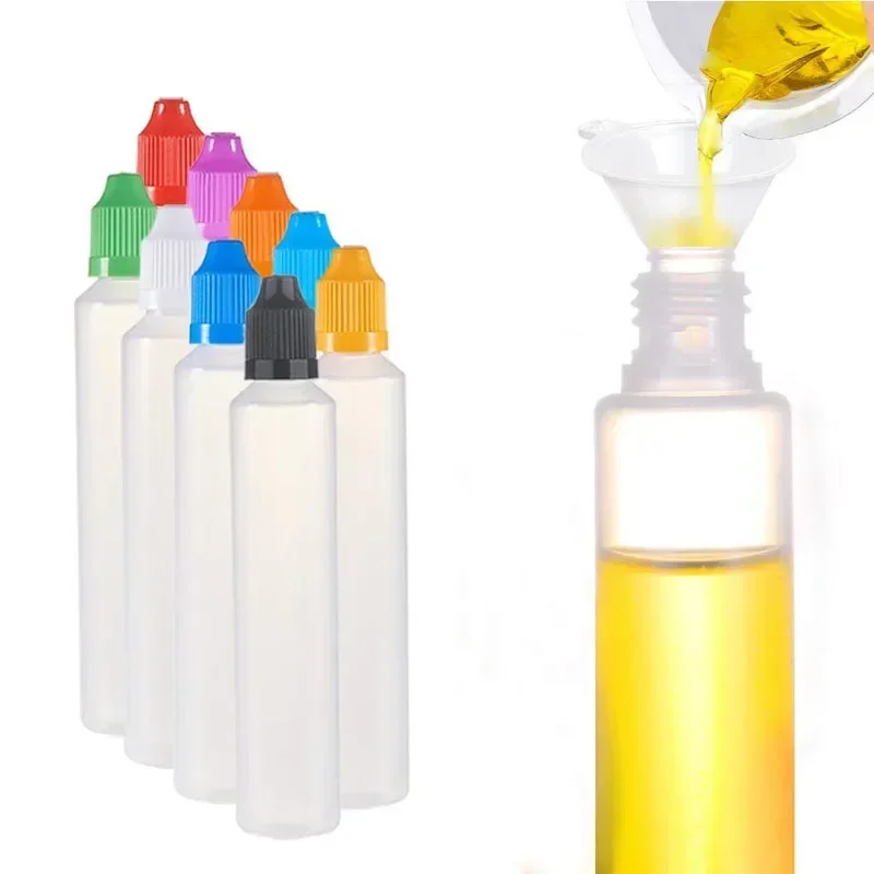 

50Pcs 30ml-60ml Empty Plastic Squeezable Dropper Bottles Small Lab Reagent Sample Bottle Liquid Seal Travel Storage Containers
