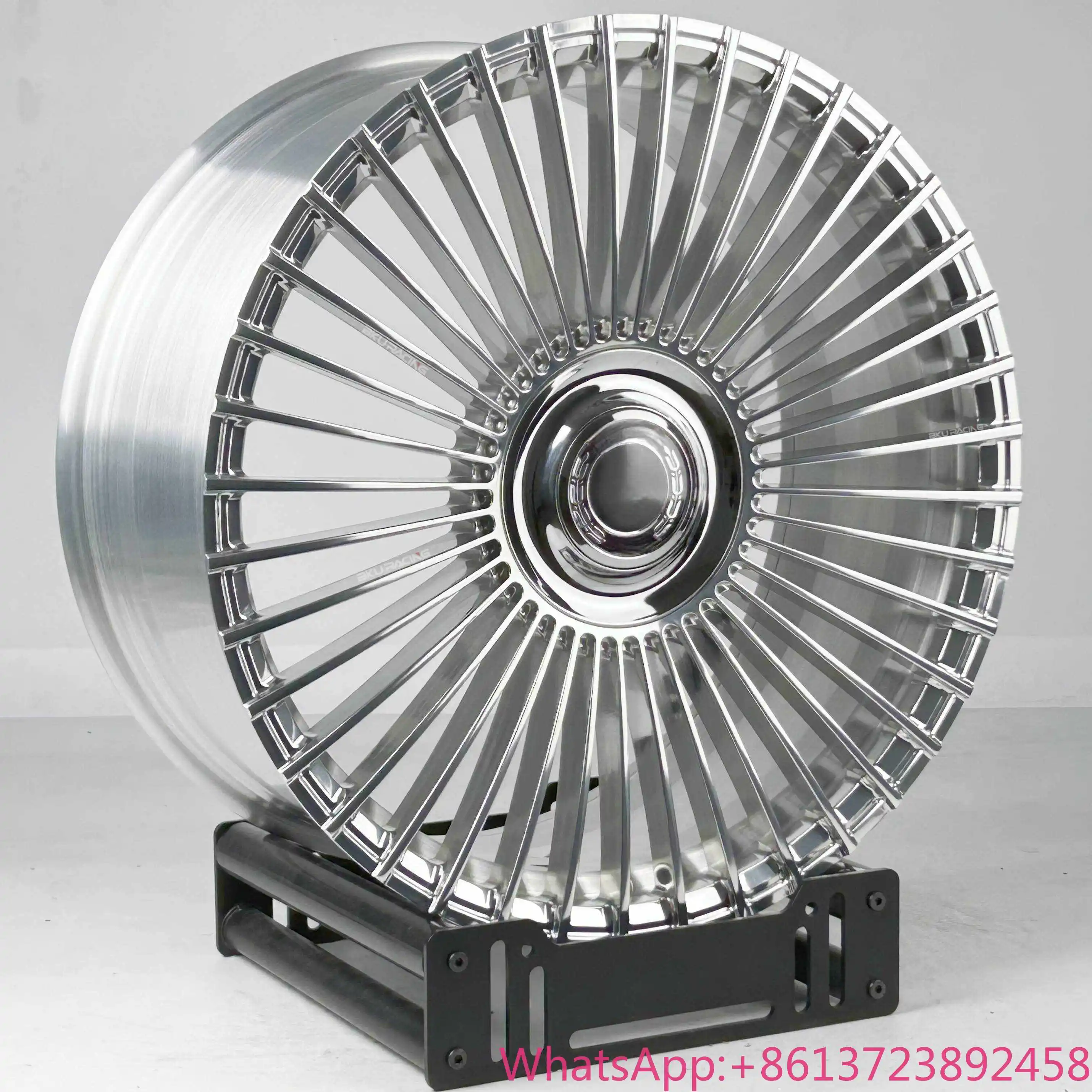 

Bku Forged 5x112 Wheels for Mercedes S Class Maybach W222 W223 S550 19 20 21 22 Inch Rims Full Polished Monoblock Alloy Wheels