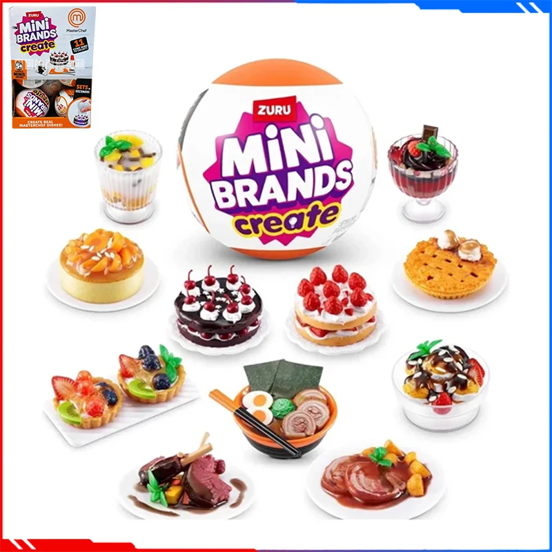 Zuru-Mini Série Alimentar Figuras Anime para Crianças, Mini Marcas, Figuras Action, Decoração do Quarto, Brinquedos DIY, Presente de Aniversário