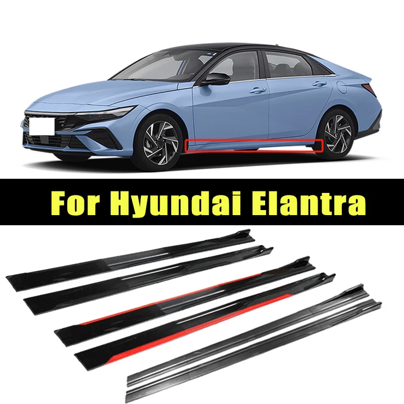 

Universal 2m/2.2m Car Side Skirt Extension SplitterBumper Racing Side Wing Bumper Lip Side Spoiler For Hyundai Elantra