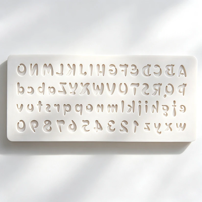 Alphabet Number Silicone Mold Sugarcraft Cupcake Baking Mold Fondant Cake Decorating Tools