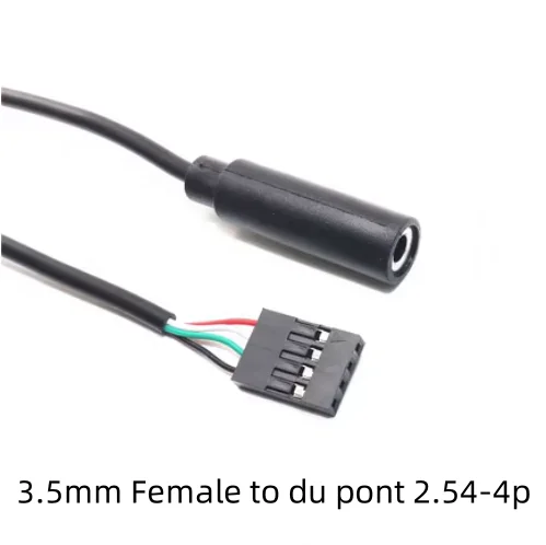 Câble audio 3.5 Jack femelle 3.5mm vers MX1.25/PH2.0/XH2.54/ DuPont -4P AUX 4 niveaux, fil de borne pour écouteurs 30cm, 1 pièce