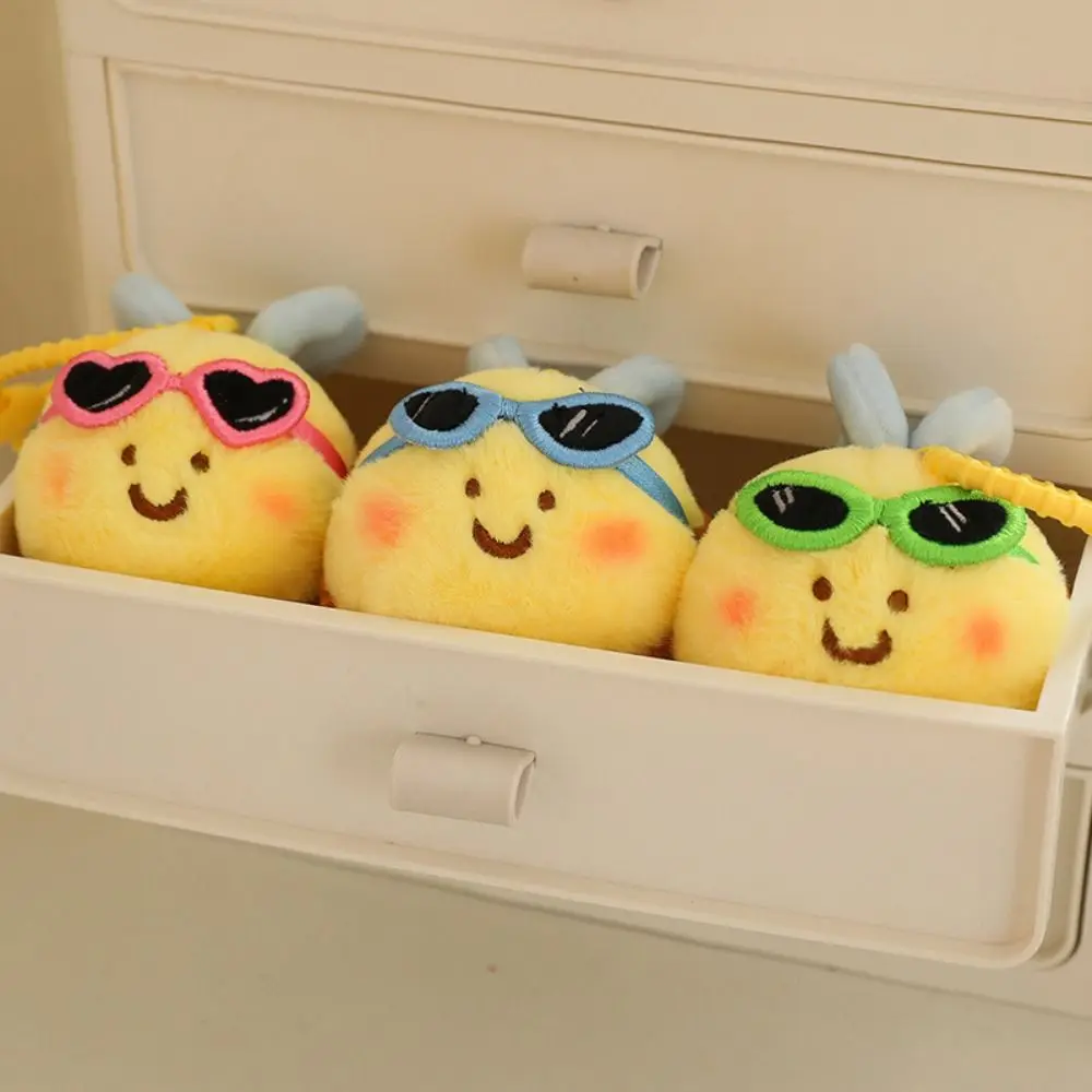 

Sunglasses Bee Bee Bear Plush Dolls PP Cotton Cartoon Bee Doll Plush Keychain Bee Shape Lucky Bee Stuffed Toys Pendant