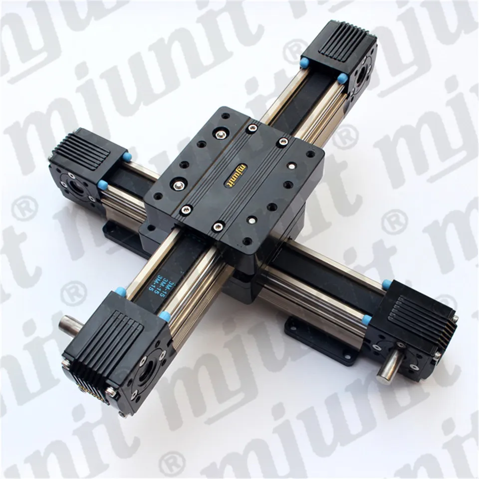 

mjunit customized belt linear module cross slide guide rail automatic XY axis slide rail customized length timing belt linear