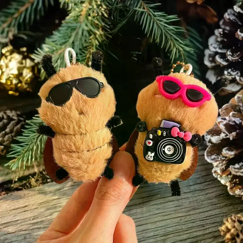 

Cartoon Plush Cockroach Shape Doll Pendant Cute Funny Student Bag Decoration Unique Fun Gift Bag Accessory