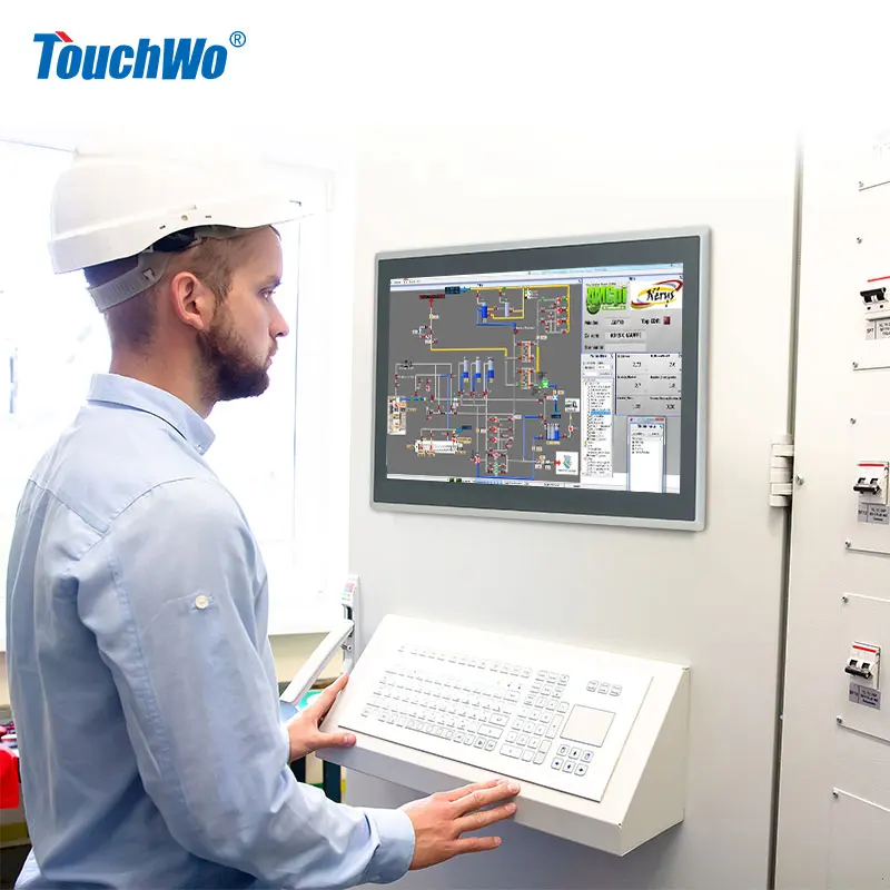 

15,6 21,5-дюймовый промышленный водонепроницаемый емкостный сенсорный автомобильный светодиодный FHD ЖК-экран универсальный панельный ПК