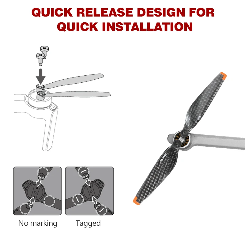 Kopie 6030f Drohnen teile Falt kohle faser propeller cw ccw Propeller für dji mini 3/mini 3pro/mini 4pro Drohnen zubehör – Detail 7