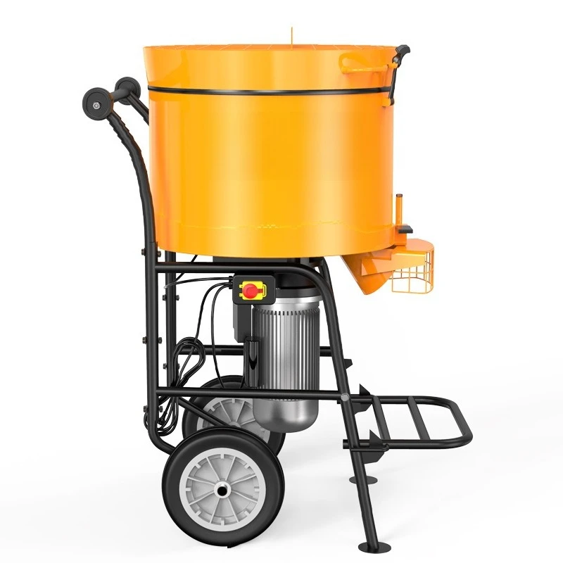 Portable Forced Action Screed Mixer 120L Electric Pan Mixer Durable Concrete Mixer