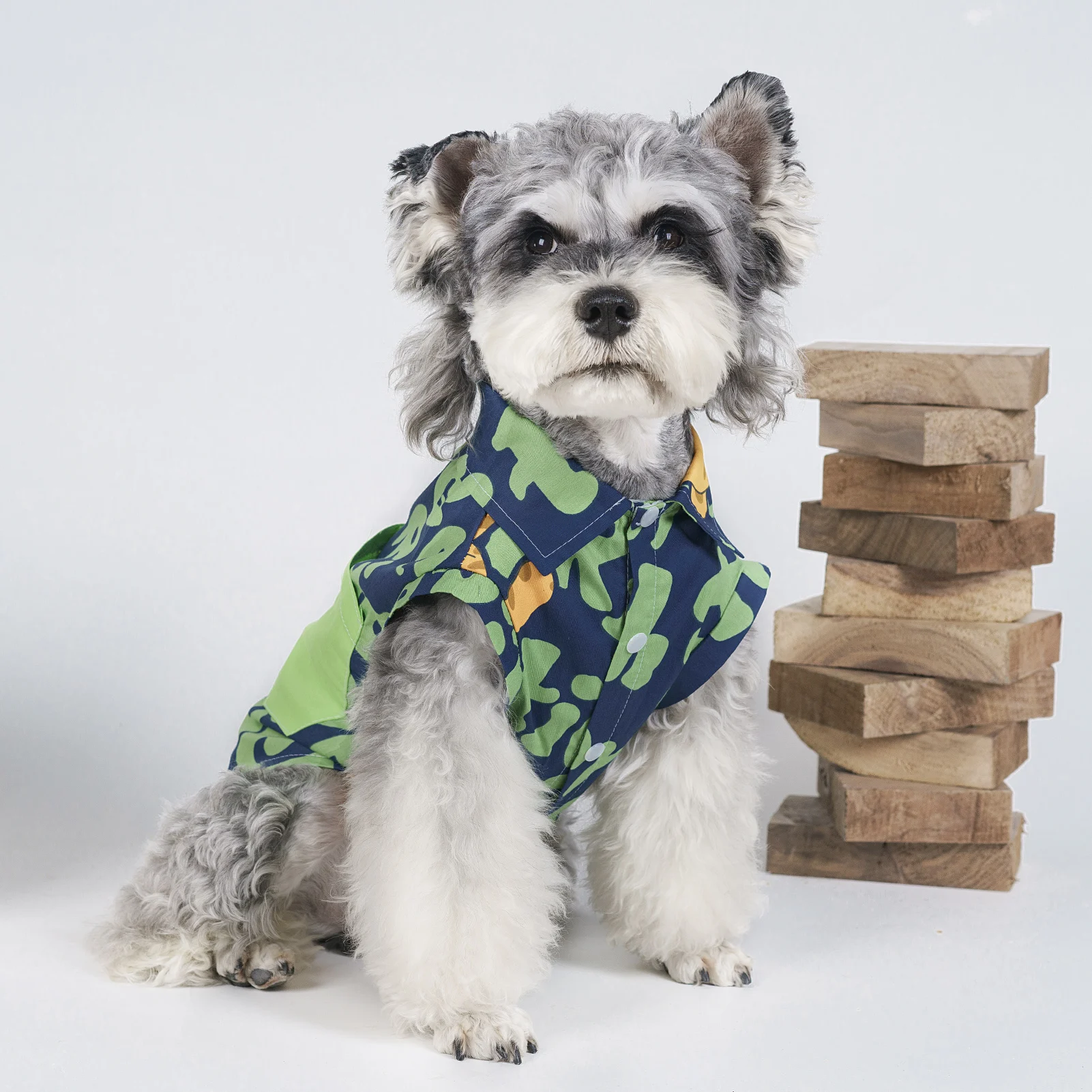 

Mesh Breathable Dog T-shirt Spring Summer Schnauzer Teddy Dog Clothing Puppy Vocation T-Shirts Summer Pet Cat Shirts