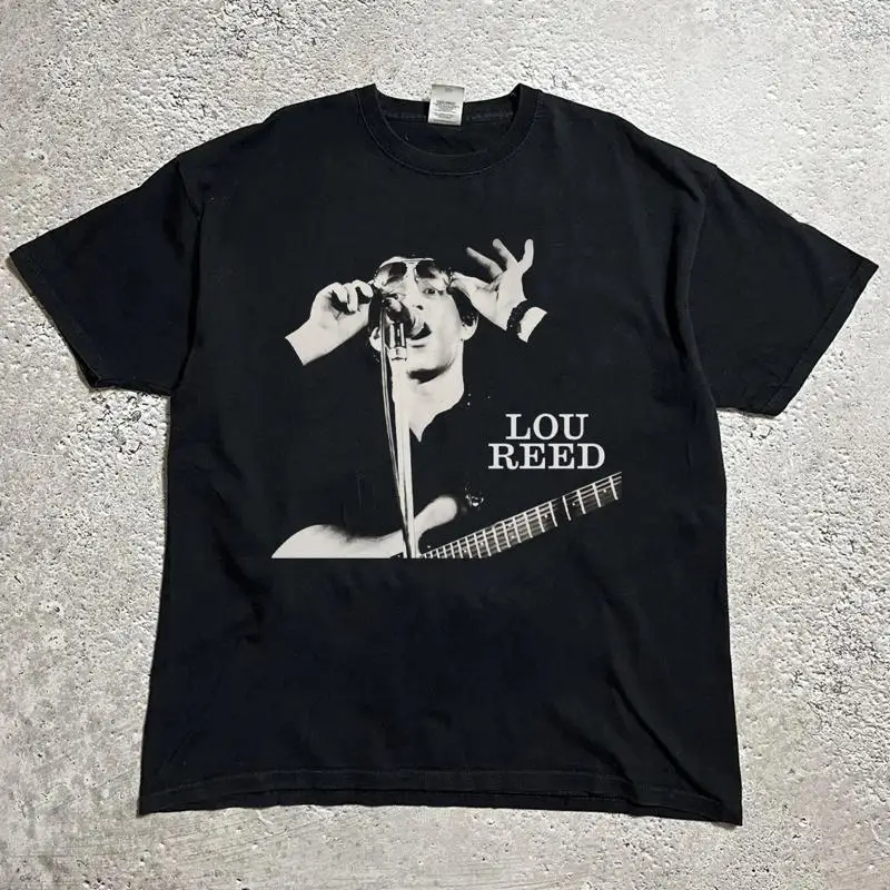 Rare Lou Reed Singer Retro Classic Black All Size T Shirt