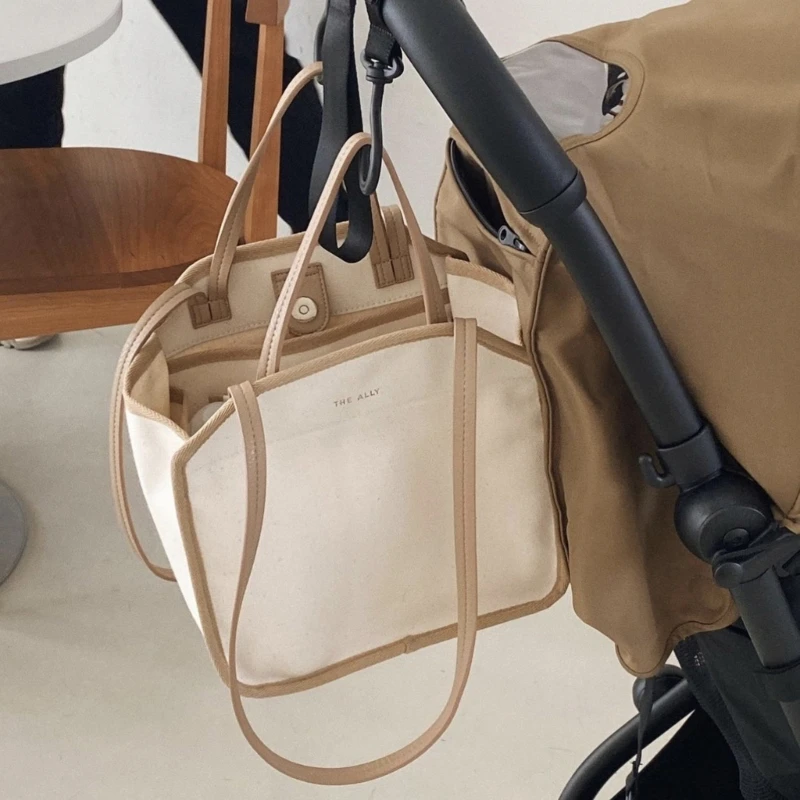 Sac à langer en toile pour nouveau-né, organisateurs de couches pour enfants, accessoires pour bébés, sac fourre-tout pour poussette