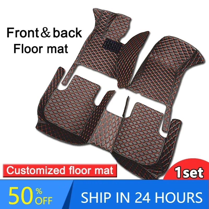 Car Floor Mats For Alfa Romeo 156 1997~2001 Waterproof Anti-dirt Pad Foot Pads Leather Mat Funda Maletero Coche Car Accessories