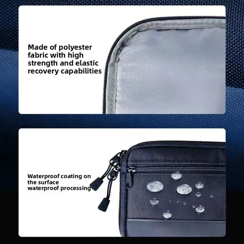 Imagen 2 del producto Lihit Lab Estuche para lápices impermeable de PU de gran capacidad, portalápices grande, papelería de tela y bolsa de artículos diversos para estudiantes de escuela