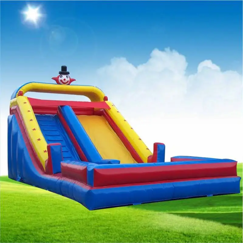 TG003 PVC Inflatable Dry Slide & Bouncy Slide with Blower for Outdoor Family Entertainment