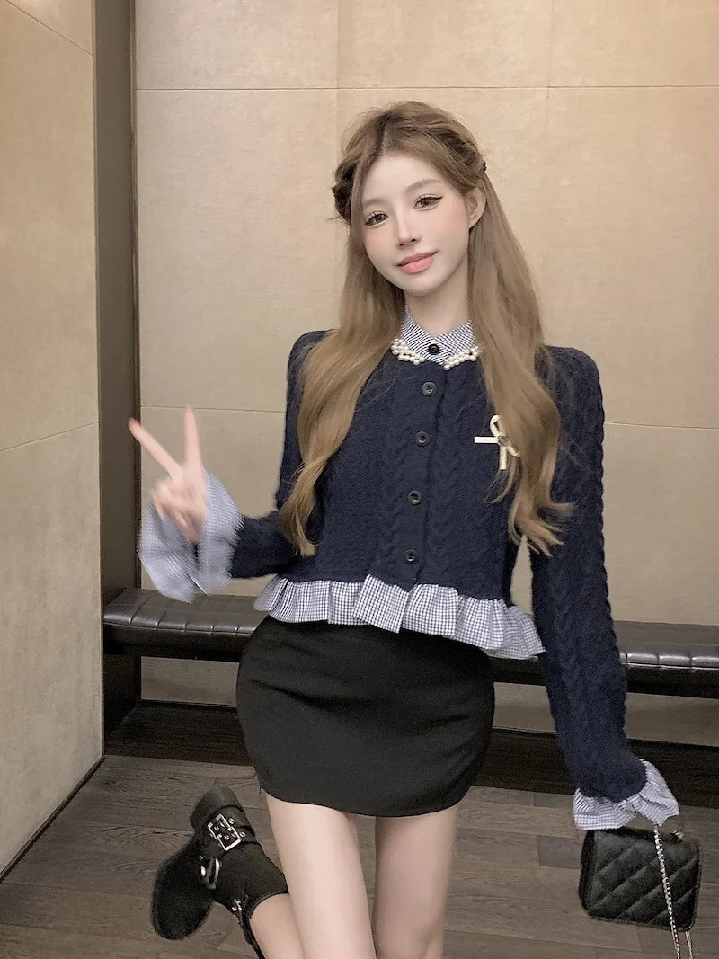 

Long Sleeve Shirts Womens Satin Buttoned Tops Decorative Pockets Pleated Details Spring Elegant Everyday Workwear Lightweight