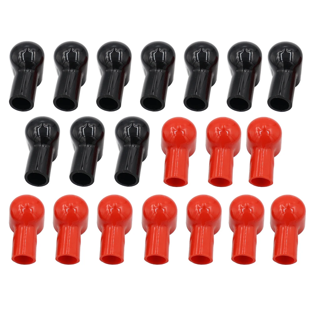 20Pcs Car Battery Negative Positive Terminal Covers Cap Boat Insulating Protector Battery Insulating Covers Replacement