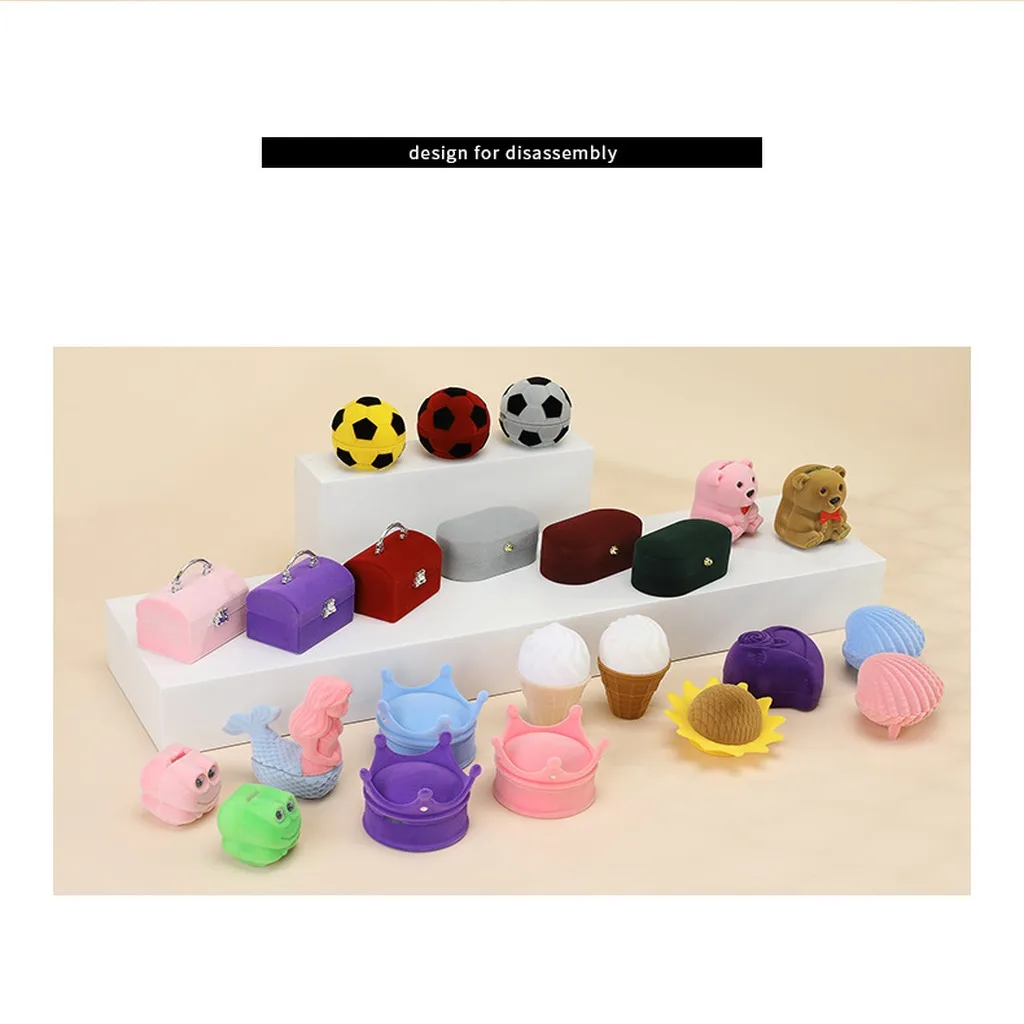 Ring Earring Box Premium Cute Jewelry Gift Box Jewelry Storage Display Case Lovely Necklace Pendant Box For Anniversary Gift
